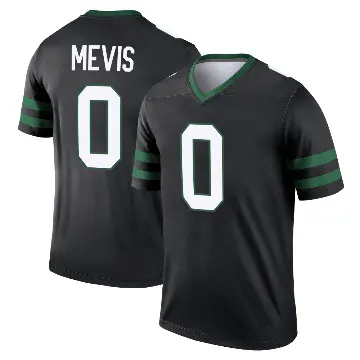 ＃0 Men's Harrison Mevis Black Legend New York Jets Legacy Jersey