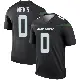 ＃0 Men's Harrison Mevis Black Legend New York Jets Stealth Color Rush Jersey