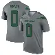 ＃0 Men's Harrison Mevis Gray Legend New York Jets Inverted Jersey