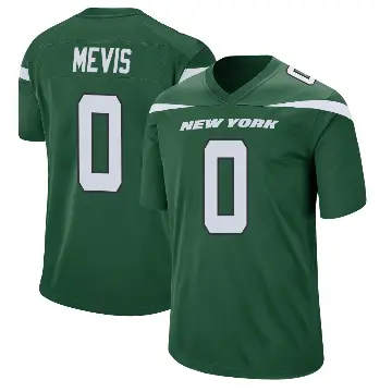 ＃0 Men's Harrison Mevis Green Game New York Jets Gotham Jersey