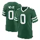 ＃0 Men's Harrison Mevis Green Game New York Jets Legacy Jersey