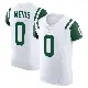 ＃0 Men's Harrison Mevis White Elite New York Jets Classic Alternate Vapor F.U.S.E. Jersey