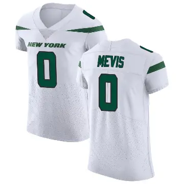 ＃0 Men's Harrison Mevis White Elite New York Jets Spotlight Vapor Untouchable Jersey