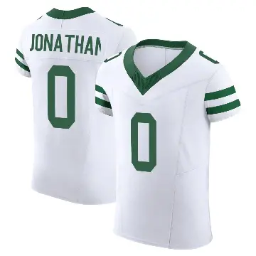 ＃0 Men's Kingsley Jonathan White Elite New York Jets Alternate Vapor F.U.S.E. Jersey