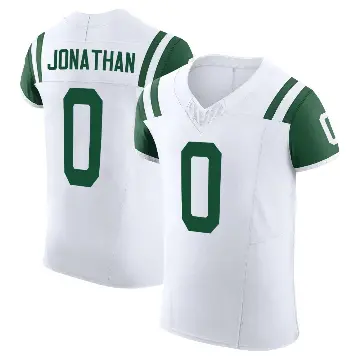 ＃0 Men's Kingsley Jonathan White Elite New York Jets Classic Alternate Vapor F.U.S.E. Jersey