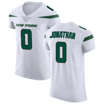 ＃0 Men's Kingsley Jonathan White Elite New York Jets Spotlight Vapor Untouchable Jersey
