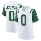 ＃0 Men's Kingsley Jonathan White Game New York Jets Classic Alternate Jersey