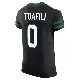 ＃0 Men's Lawrance Toafili Black Elite New York Jets Legacy Alternate Vapor F.U.S.E. Jersey