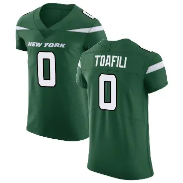 ＃0 Men's Lawrance Toafili Green Elite New York Jets Gotham Vapor Untouchable Jersey