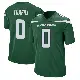 ＃0 Men's Lawrance Toafili Green Game New York Jets Gotham Jersey