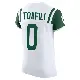 ＃0 Men's Lawrance Toafili White Elite New York Jets Classic Alternate Vapor F.U.S.E. Jersey