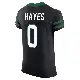 ＃0 Men's Marquis Hayes Black Elite New York Jets Legacy Alternate Vapor F.U.S.E. Jersey