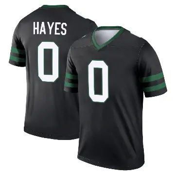 ＃0 Men's Marquis Hayes Black Legend New York Jets Legacy Jersey