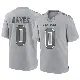＃0 Men's Marquis Hayes Gray Game New York Jets Atmosphere Fashion Jersey