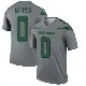 ＃0 Men's Marquis Hayes Gray Legend New York Jets Inverted Jersey