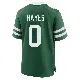 ＃0 Men's Marquis Hayes Green Game New York Jets Legacy Jersey