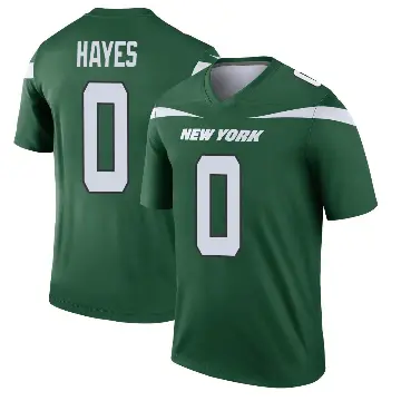 ＃0 Men's Marquis Hayes Green Legend New York Jets Gotham Player Jersey