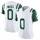 ＃0 Men's Marquis Hayes White Limited New York Jets Classic Alternate Vapor F.U.S.E. Jersey