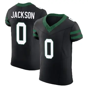＃0 Men's Samuel Jackson Black Elite New York Jets Legacy Alternate Vapor F.U.S.E. Jersey