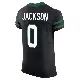 ＃0 Men's Samuel Jackson Black Elite New York Jets Legacy Alternate Vapor F.U.S.E. Jersey