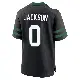 ＃0 Men's Samuel Jackson Black Game New York Jets Legacy Alternate Jersey