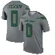 ＃0 Men's Samuel Jackson Gray Legend New York Jets Inverted Jersey