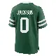 ＃0 Men's Samuel Jackson Green Game New York Jets Legacy Jersey