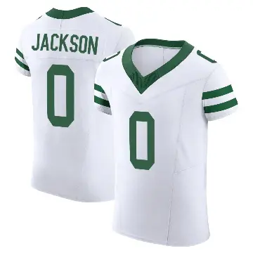 ＃0 Men's Samuel Jackson White Elite New York Jets Alternate Vapor F.U.S.E. Jersey