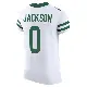 ＃0 Men's Samuel Jackson White Elite New York Jets Alternate Vapor F.U.S.E. Jersey