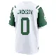 ＃0 Men's Samuel Jackson White Game New York Jets Classic Alternate Jersey