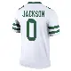＃0 Men's Samuel Jackson White Legend New York Jets Legacy Jersey