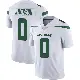 ＃0 Men's Samuel Jackson White Limited New York Jets Spotlight Vapor Jersey