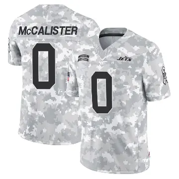 ＃0 Men's Tanner McCalister Arctic Camo Limited New York Jets 2024 Salute to Service Jersey