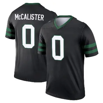 ＃0 Men's Tanner McCalister Black Legend New York Jets Legacy Jersey
