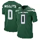 ＃0 Men's Tanner McCalister Green Game New York Jets Gotham Jersey