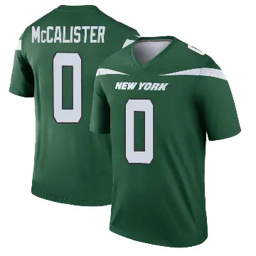 ＃0 Men's Tanner McCalister Green Legend New York Jets Gotham Player Jersey