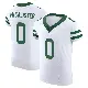 ＃0 Men's Tanner McCalister White Elite New York Jets Alternate Vapor F.U.S.E. Jersey