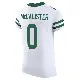 ＃0 Men's Tanner McCalister White Elite New York Jets Alternate Vapor F.U.S.E. Jersey