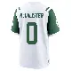 ＃0 Men's Tanner McCalister White Game New York Jets Classic Alternate Jersey