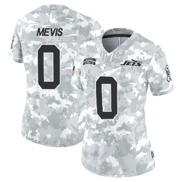 ＃0 Women's Harrison Mevis Arctic Camo Limited New York Jets 2024 Salute to Service Jersey