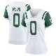 ＃0 Women's Harrison Mevis White Game New York Jets Classic Alternate Jersey