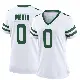 ＃0 Women's Harrison Mevis White Game New York Jets Legacy Jersey