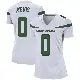 ＃0 Women's Harrison Mevis White Game New York Jets Spotlight Jersey