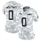 ＃0 Women's Kingsley Jonathan Arctic Camo Limited New York Jets 2024 Salute to Service Jersey