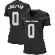 ＃0 Women's Kingsley Jonathan Black Game New York Jets Stealth Jersey