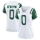＃0 Women's Kingsley Jonathan White Game New York Jets Classic Alternate Jersey