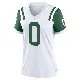 ＃0 Women's Kingsley Jonathan White Game New York Jets Classic Alternate Jersey