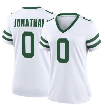 ＃0 Women's Kingsley Jonathan White Game New York Jets Legacy Jersey