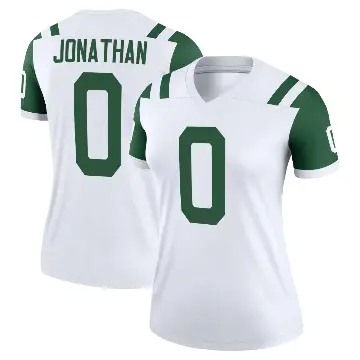 ＃0 Women's Kingsley Jonathan White Legend New York Jets Classic Alternate Jersey