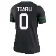 ＃0 Women's Lawrance Toafili Black Legend New York Jets Legacy Jersey